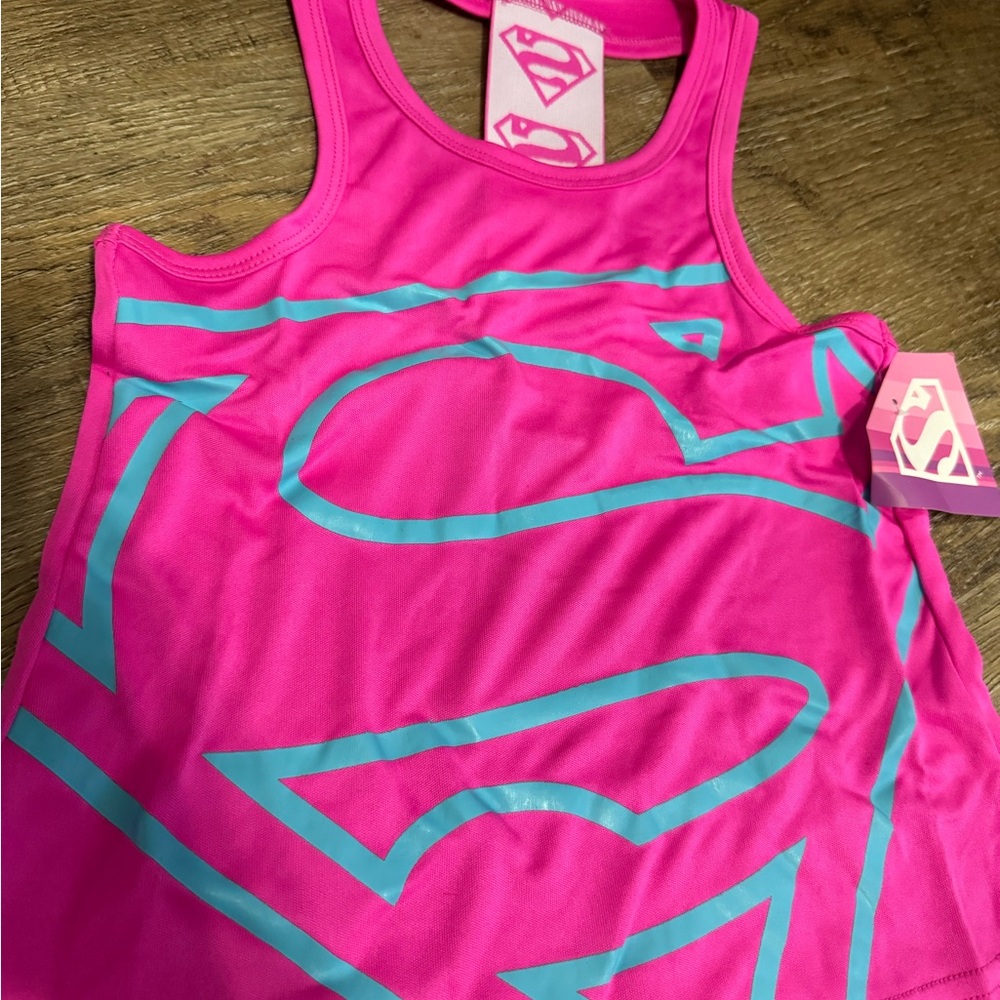 DC Comics Pink and Blue Kids Tank Top